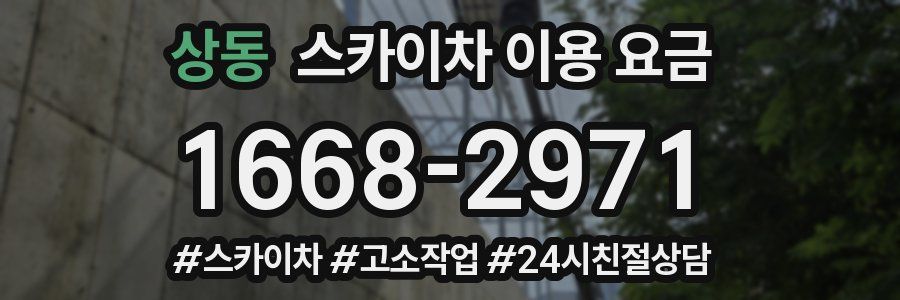 상동 스카이차 이용 요금