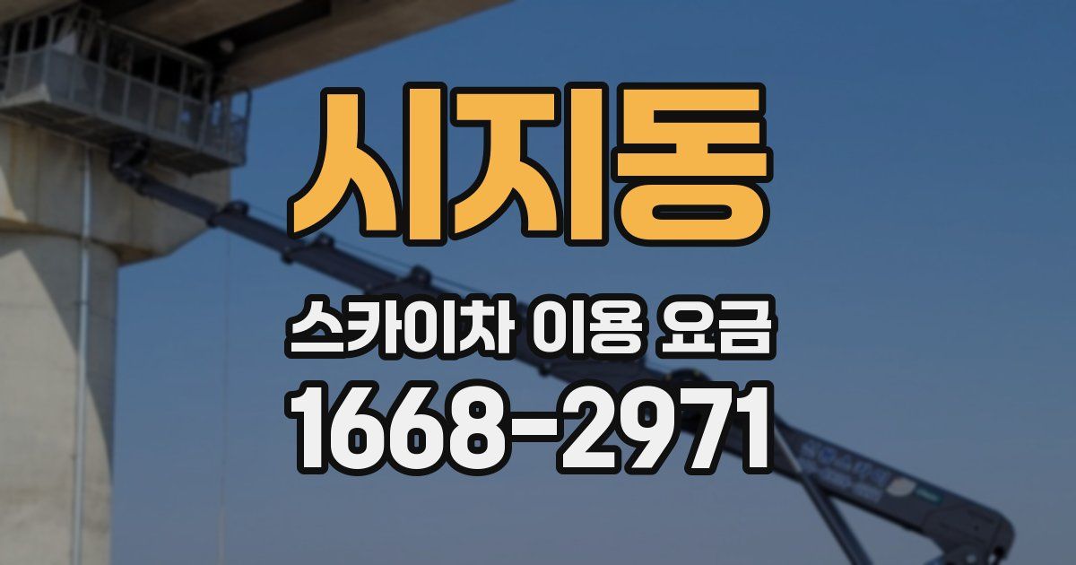 시지동 스카이차 이용 요금