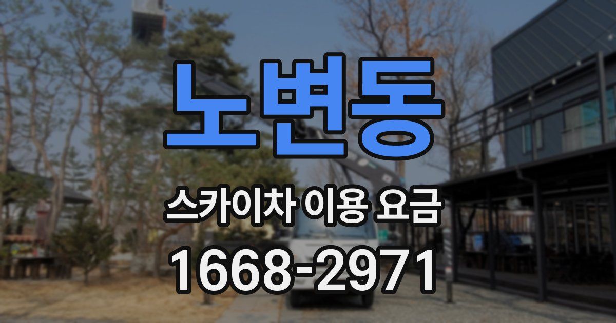 노변동 스카이차 이용 요금