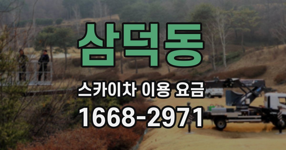 삼덕동 스카이차 이용 요금