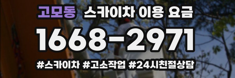 고모동 스카이차 이용 요금