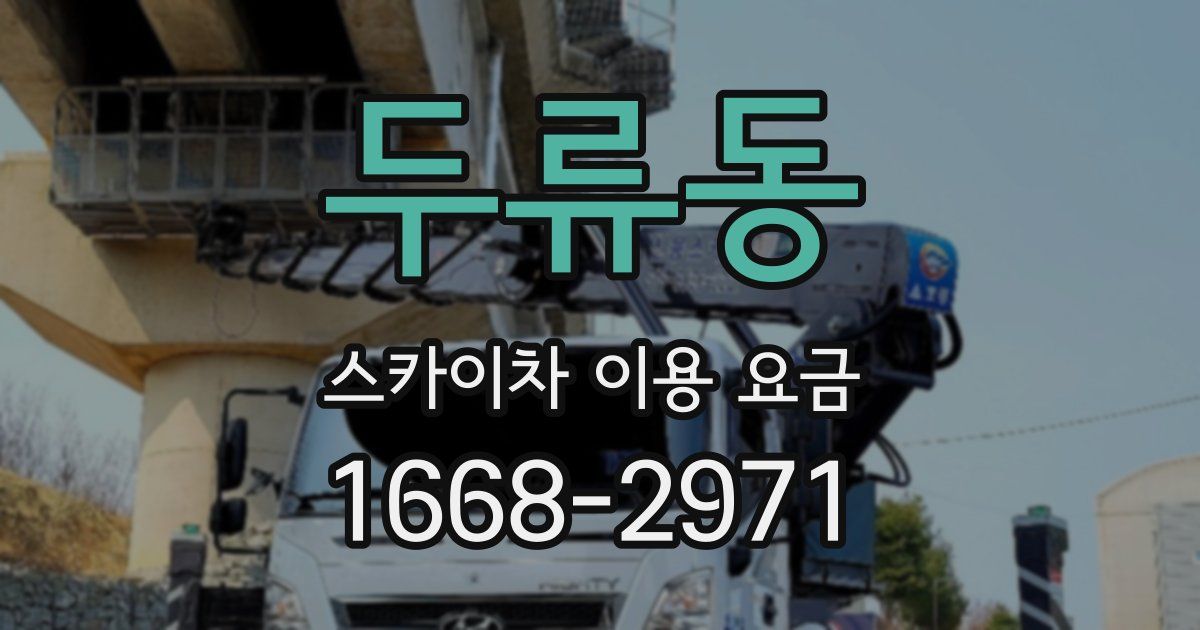두류동 스카이차 이용 요금