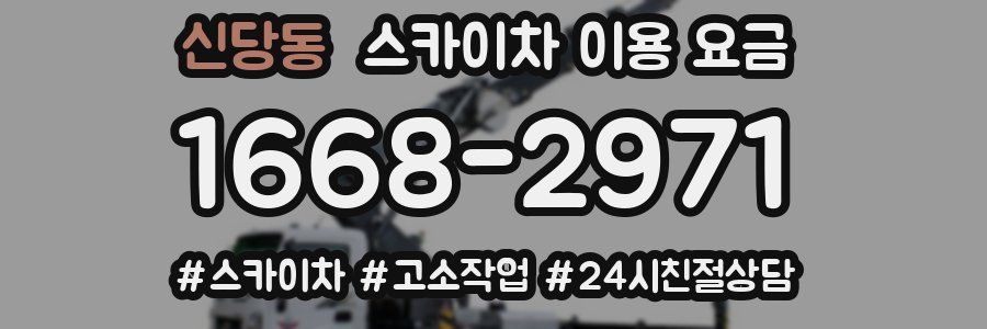 신당동 스카이차 이용 요금