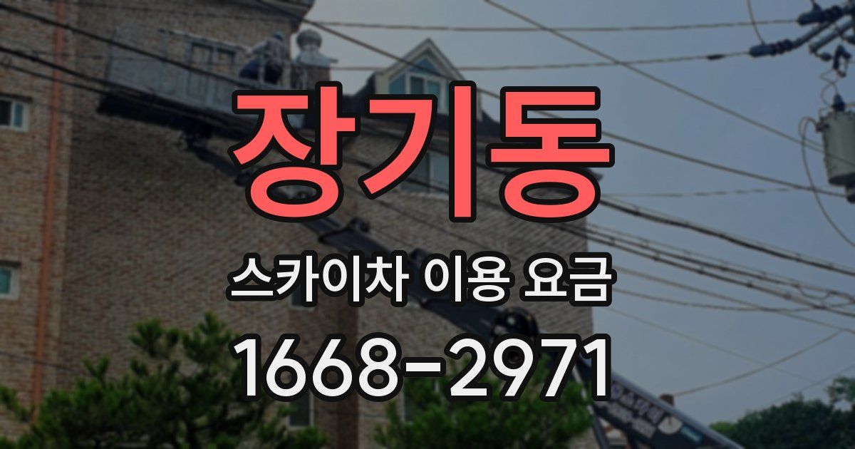 장기동 스카이차 이용 요금