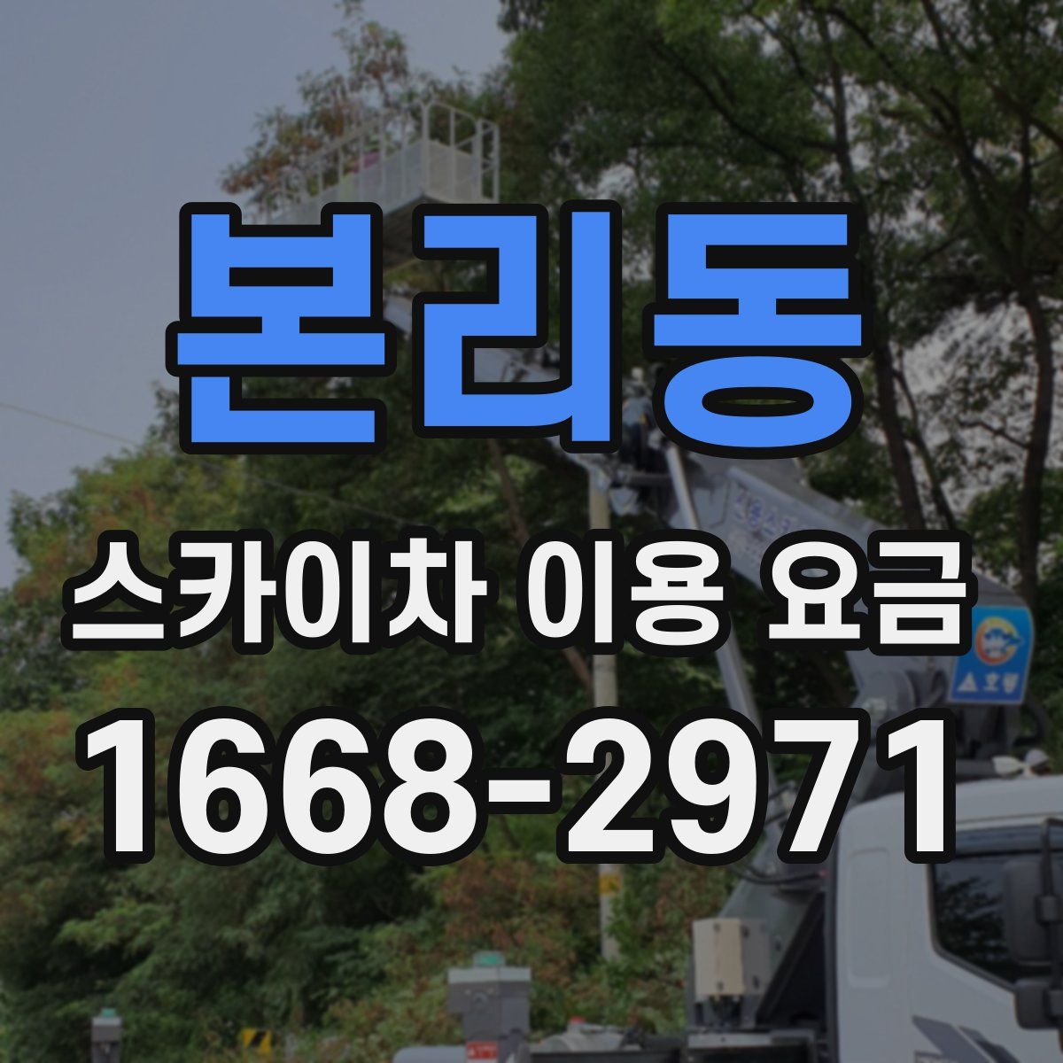 본리동 스카이차 이용 요금
