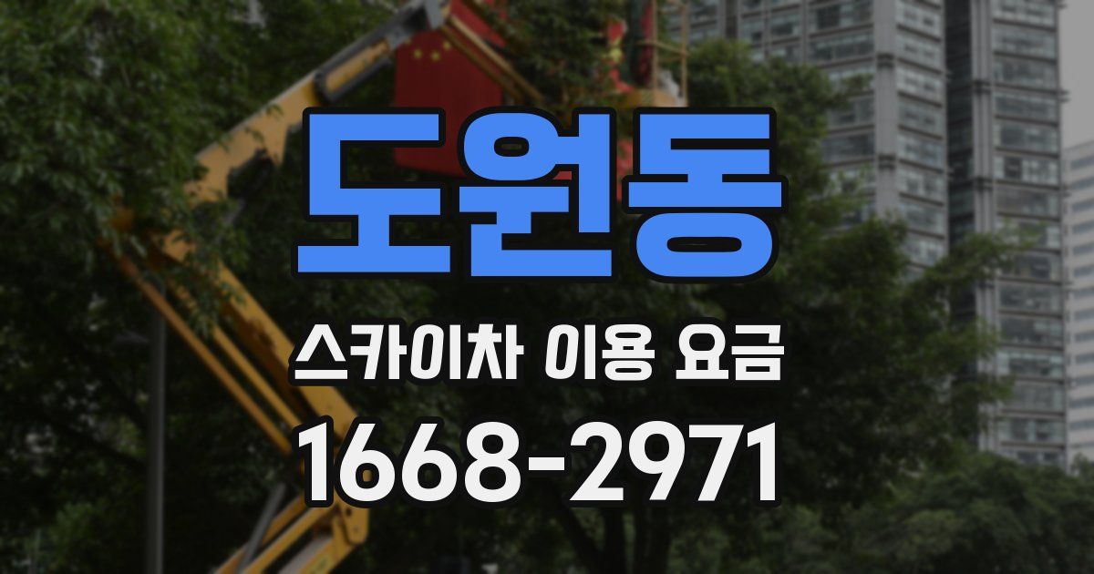 도원동 스카이차 이용 요금