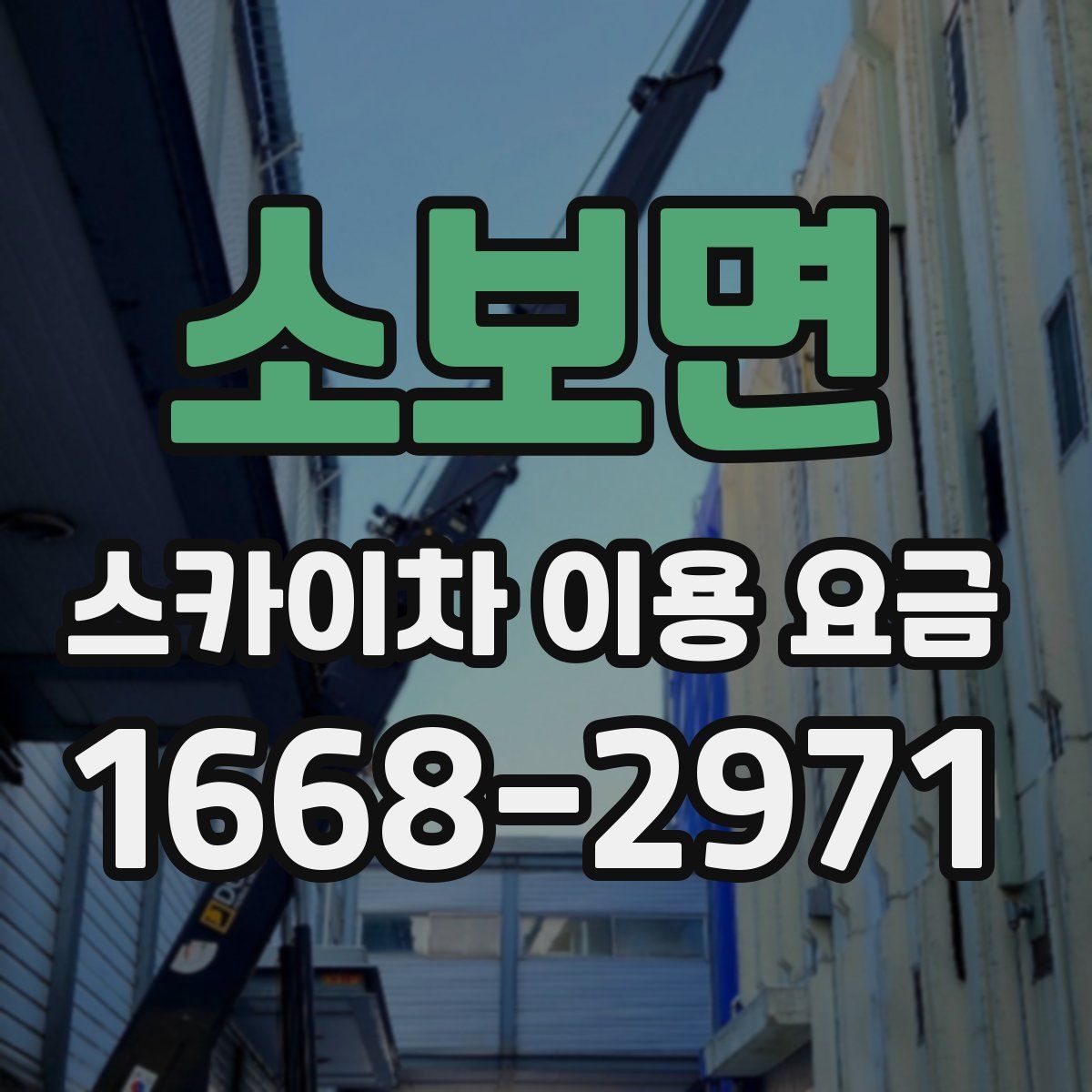 소보면 스카이차 이용 요금