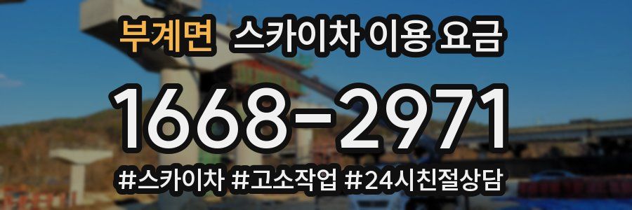 부계면 스카이차 이용 요금