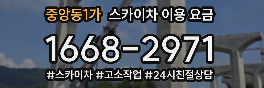 중앙동1가 스카이차 이용 요금