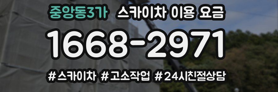 중앙동3가 스카이차 이용 요금