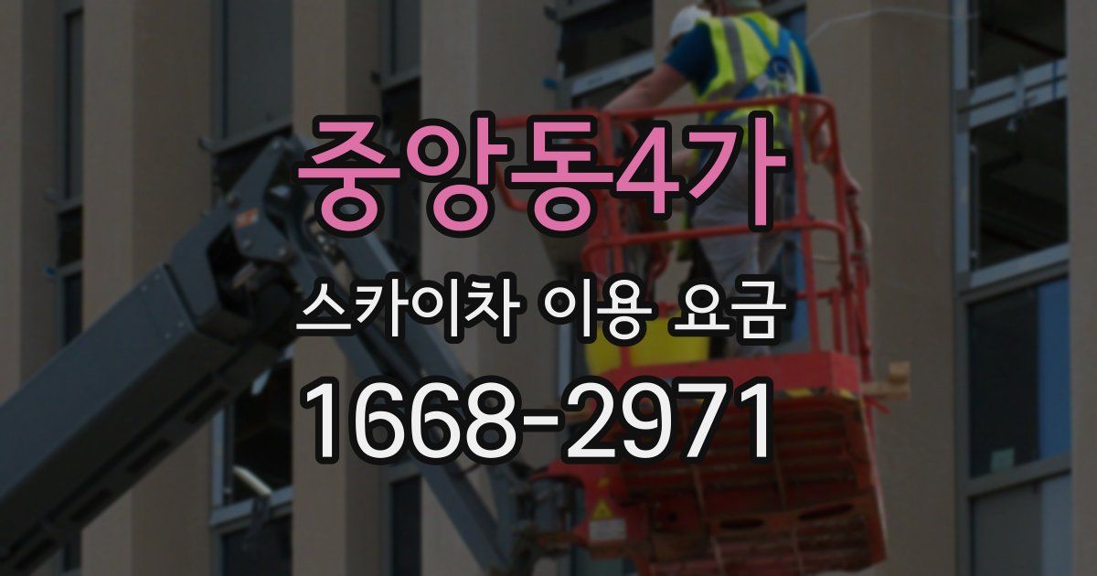 중앙동4가 스카이차 이용 요금