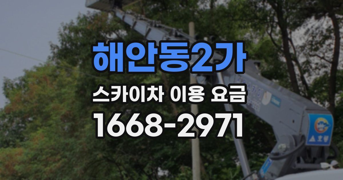 해안동2가 스카이차 이용 요금