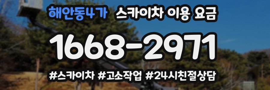 해안동4가 스카이차 이용 요금