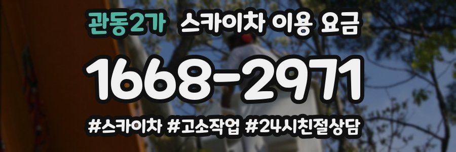 관동2가 스카이차 이용 요금