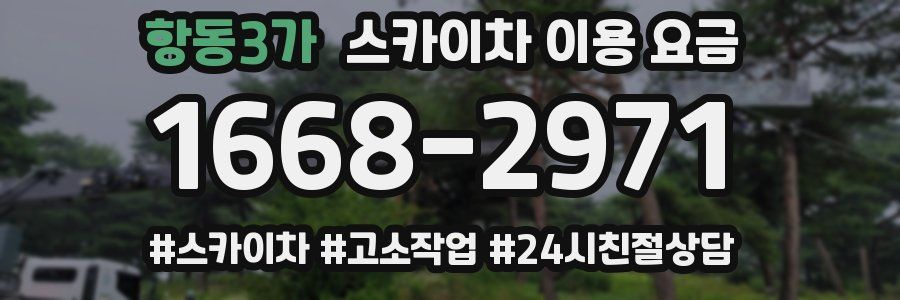 항동3가 스카이차 이용 요금