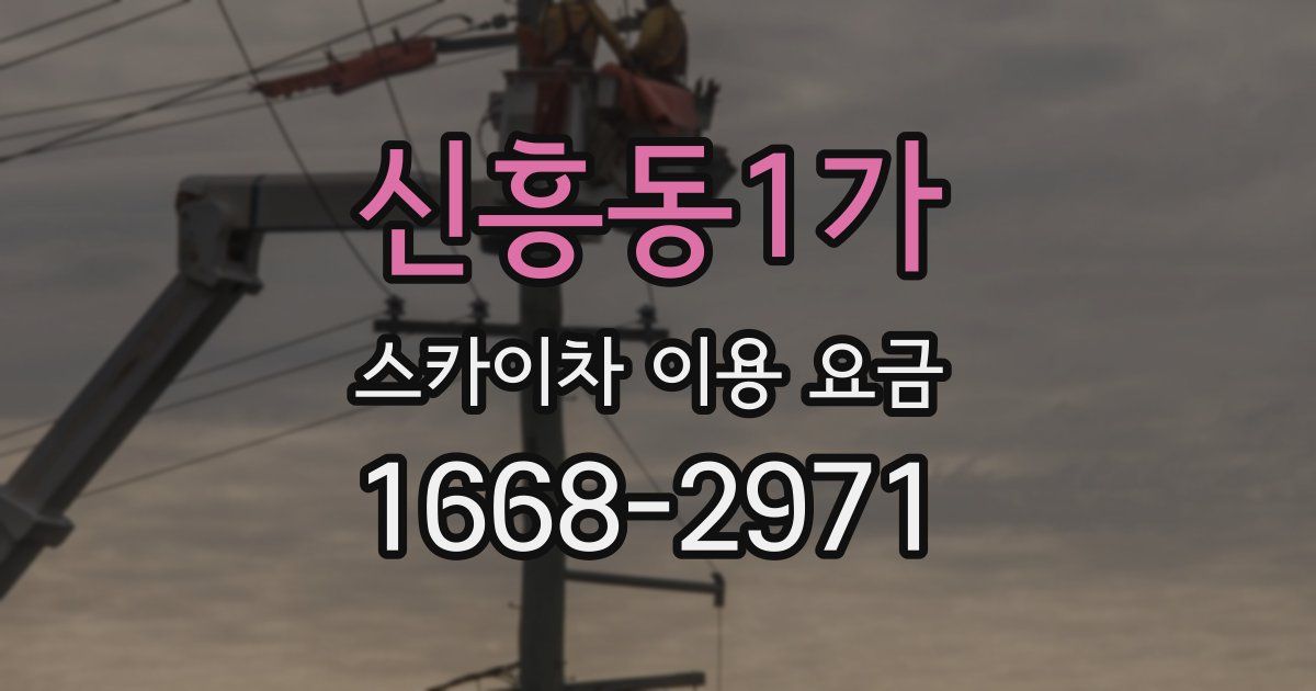 신흥동1가 스카이차 이용 요금