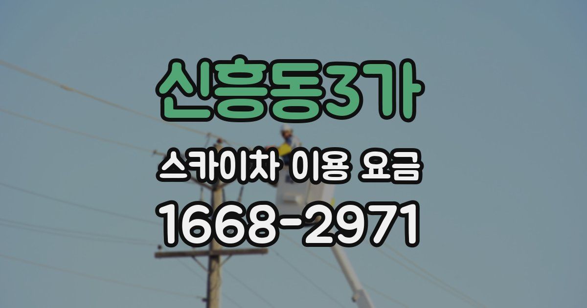 신흥동3가 스카이차 이용 요금