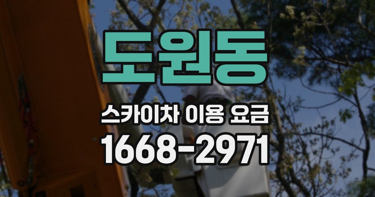 도원동 스카이차 이용 요금