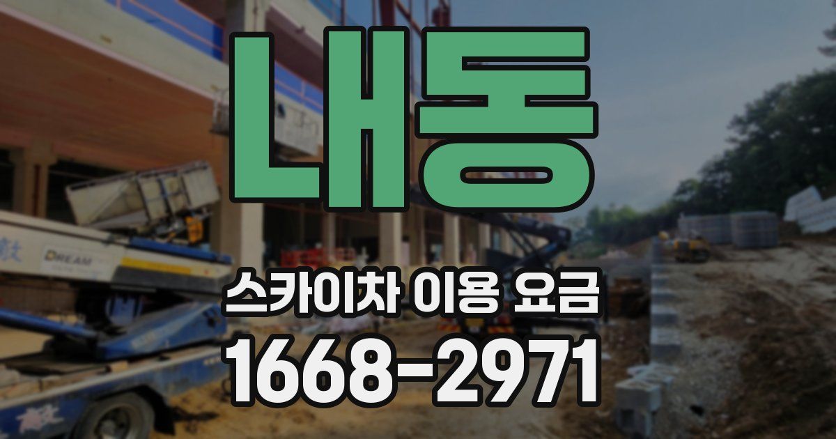 내동 스카이차 이용 요금