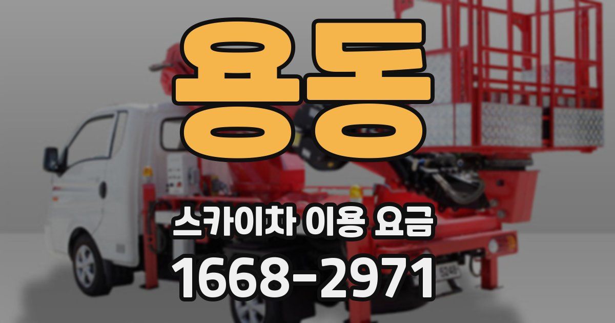 용동 스카이차 이용 요금
