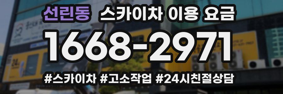 선린동 스카이차 이용 요금