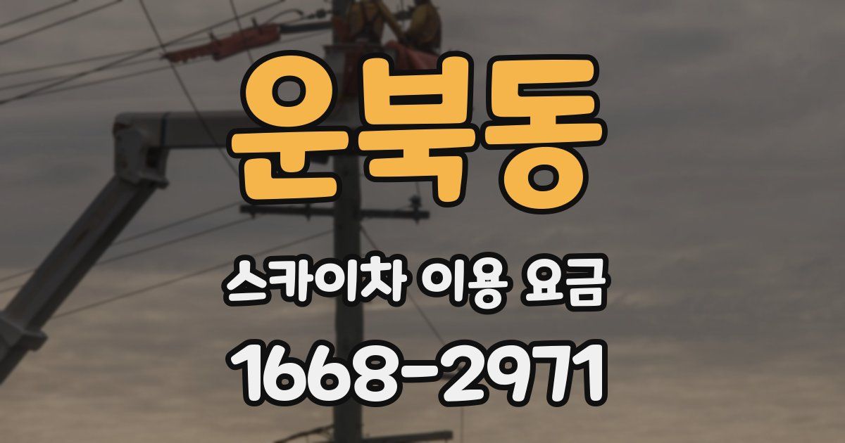 운북동 스카이차 이용 요금