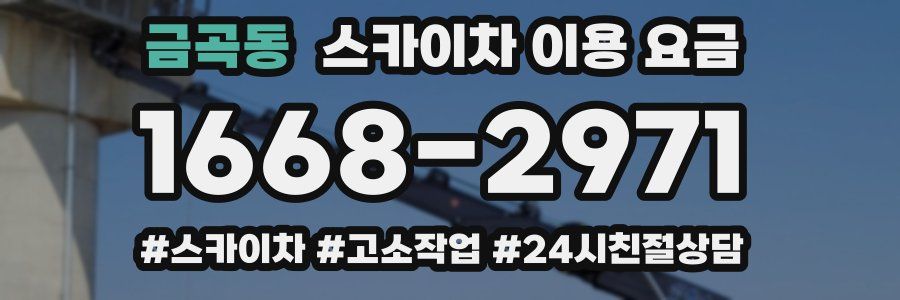 금곡동 스카이차 이용 요금
