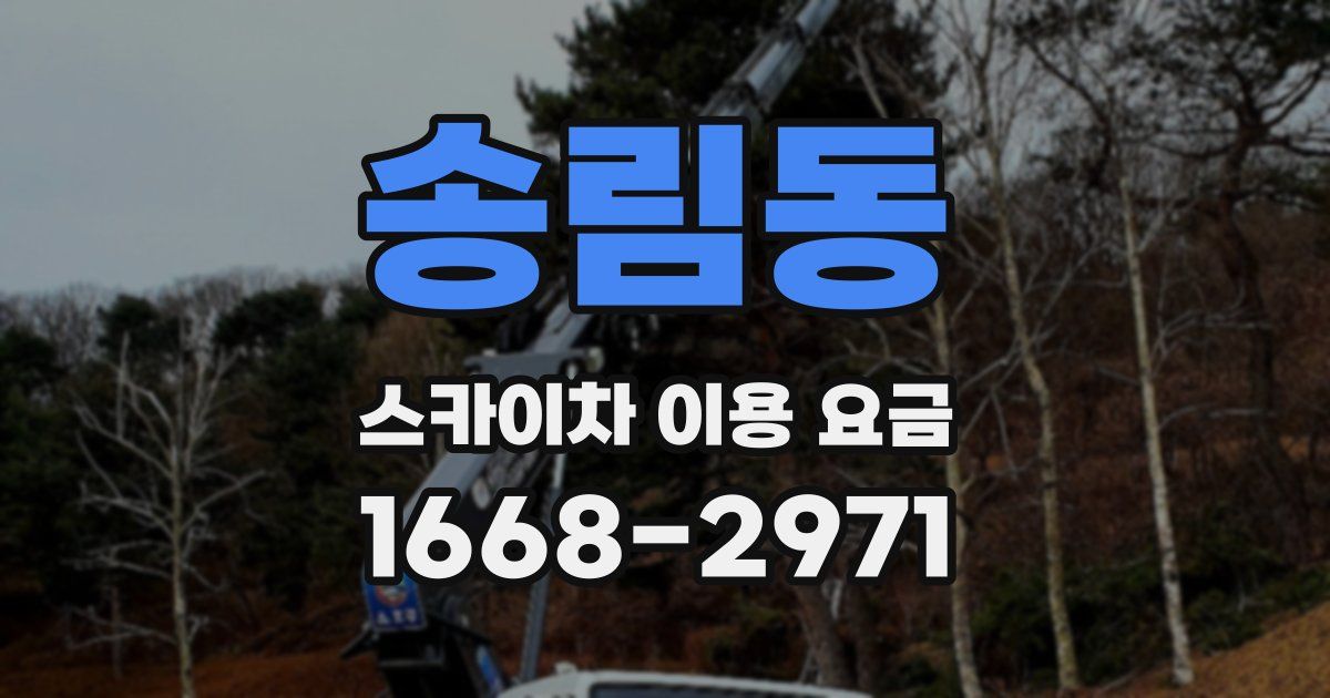 송림동 스카이차 이용 요금