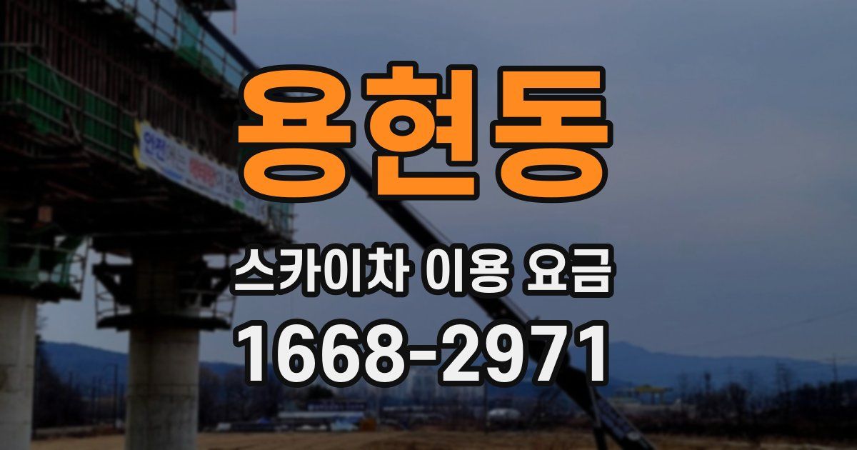 용현동 스카이차 이용 요금