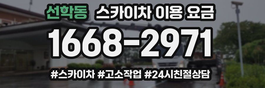 선학동 스카이차 이용 요금