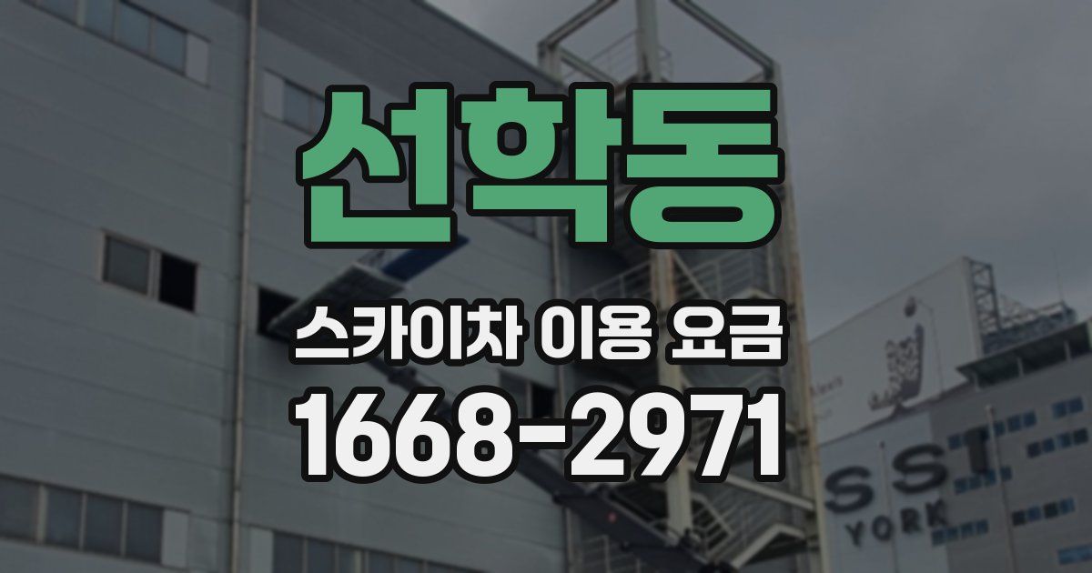 선학동 스카이차 이용 요금