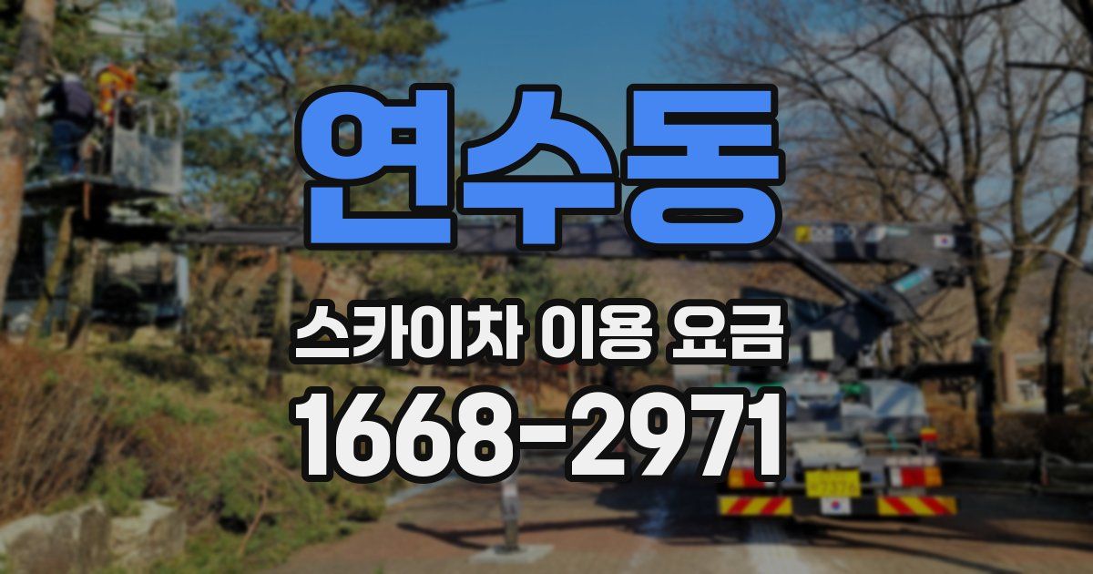 연수동 스카이차 이용 요금