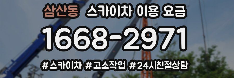 삼산동 스카이차 이용 요금