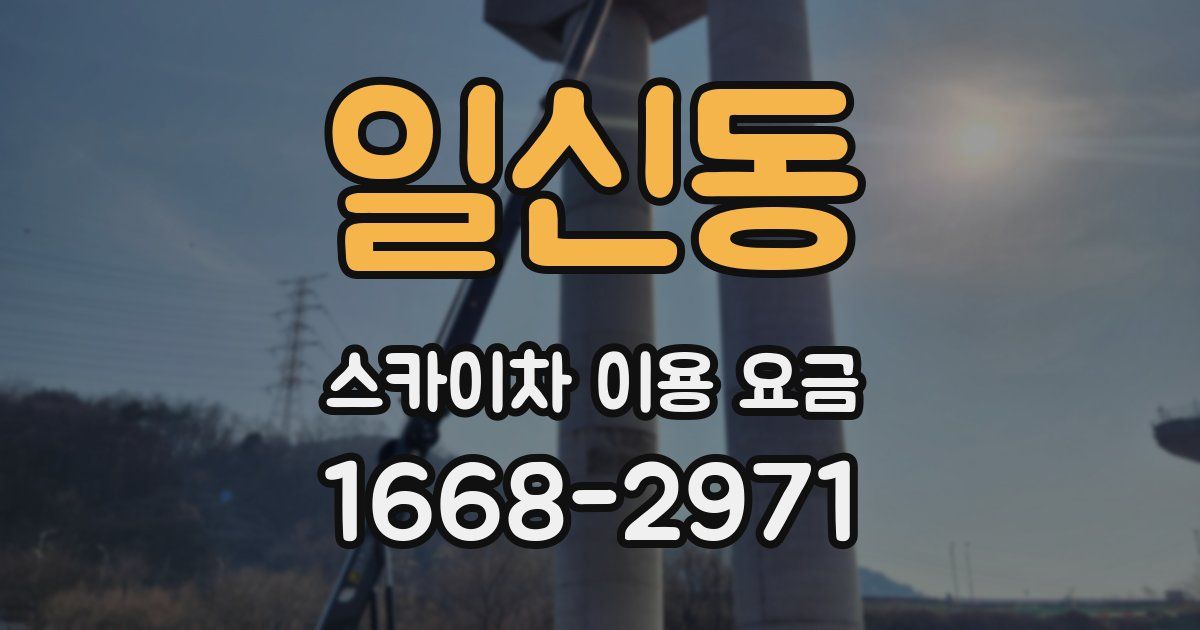 일신동 스카이차 이용 요금