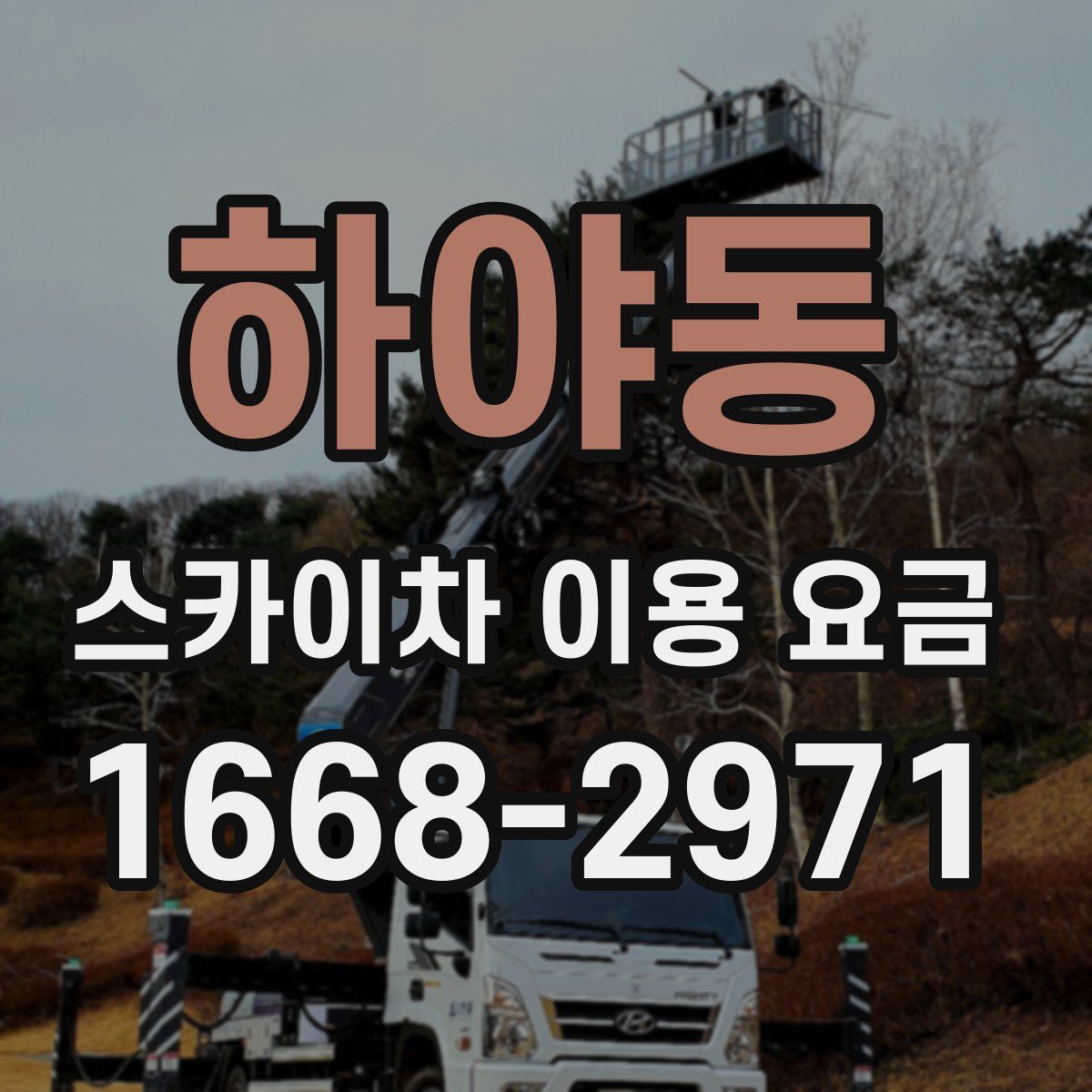 하야동 스카이차 이용 요금