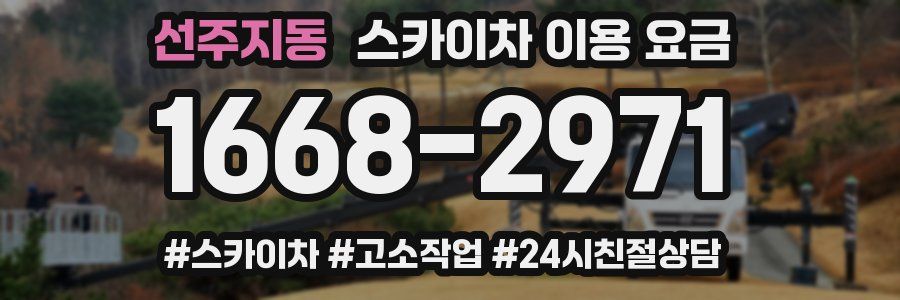 선주지동 스카이차 이용 요금