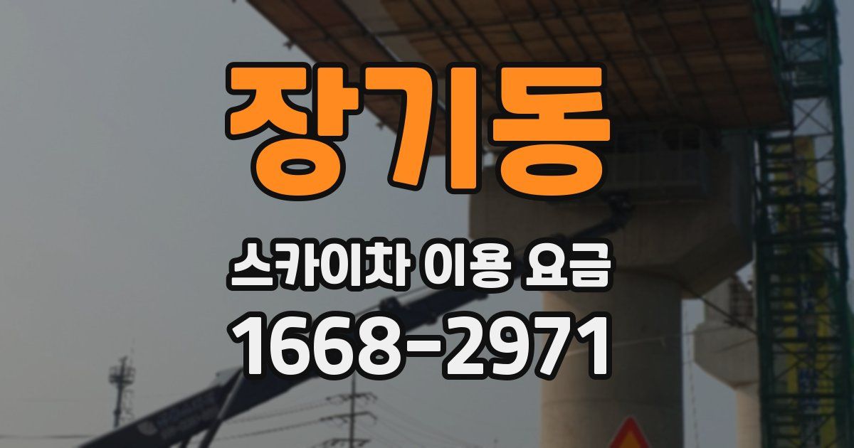 장기동 스카이차 이용 요금