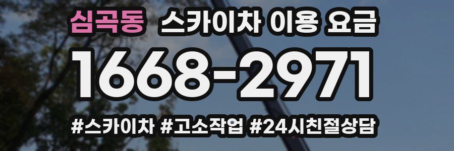 심곡동 스카이차 이용 요금