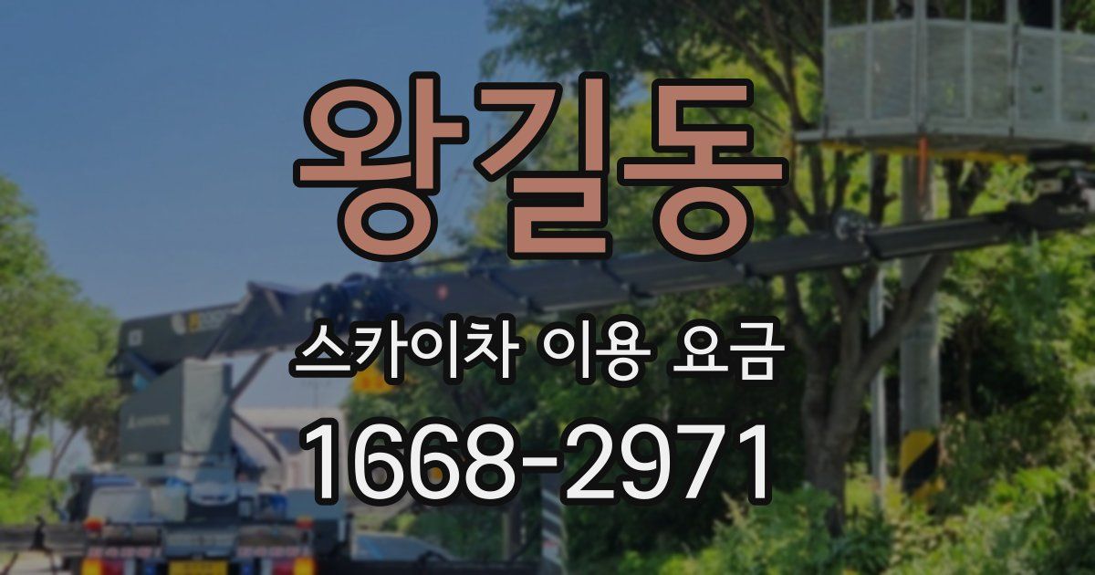 왕길동 스카이차 이용 요금