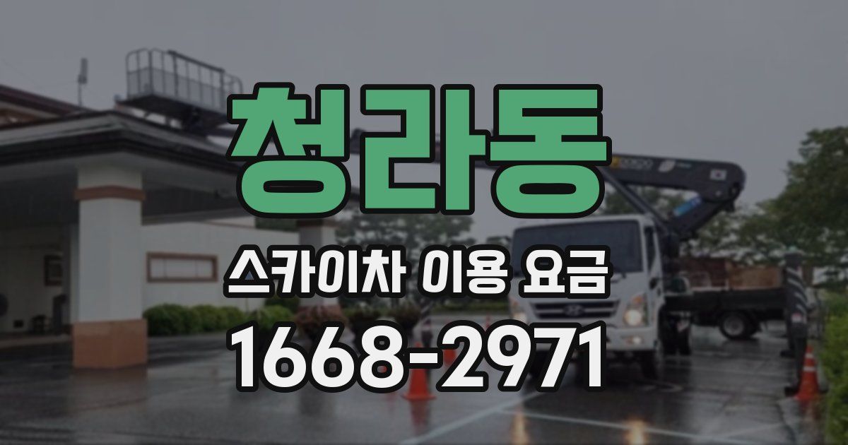 청라동 스카이차 이용 요금
