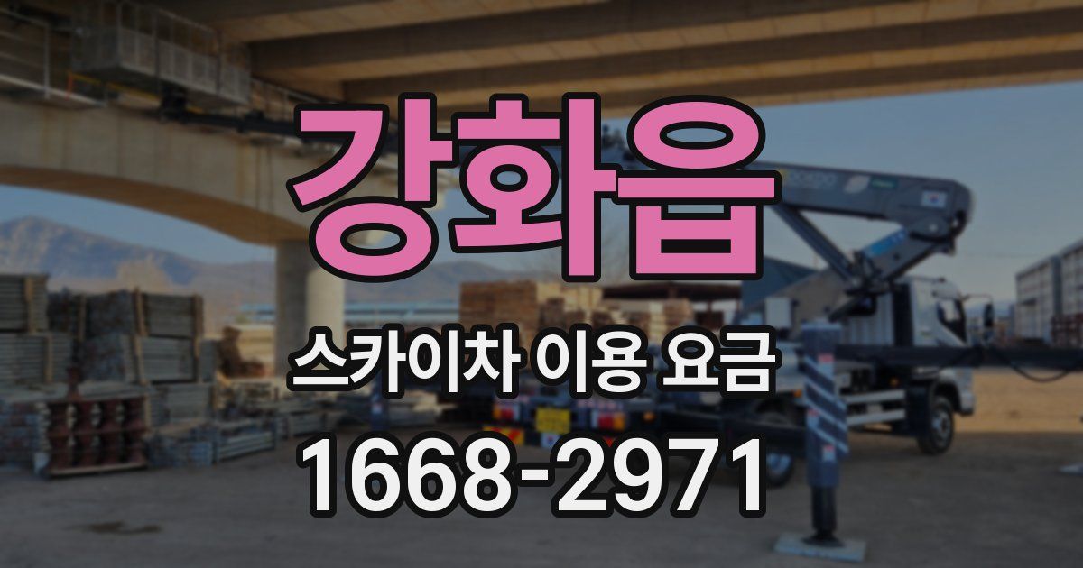 강화읍 스카이차 이용 요금