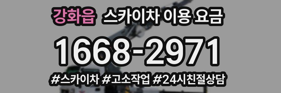 강화읍 스카이차 이용 요금