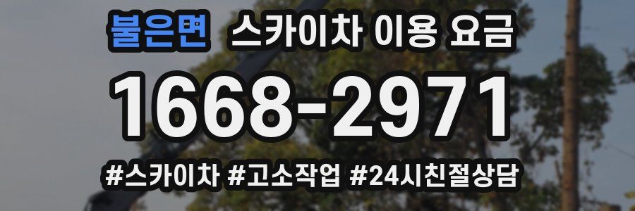 불은면 스카이차 이용 요금