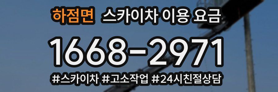 하점면 스카이차 이용 요금
