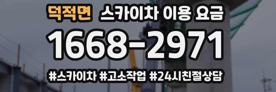 덕적면 스카이차 이용 요금