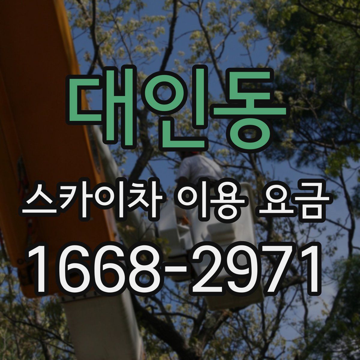 대인동 스카이차 이용 요금