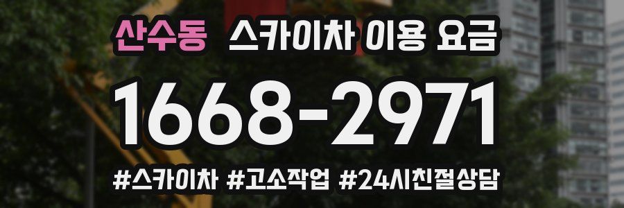 산수동 스카이차 이용 요금