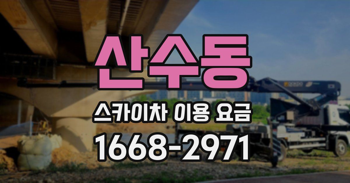 산수동 스카이차 이용 요금