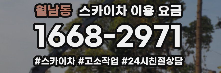월남동 스카이차 이용 요금