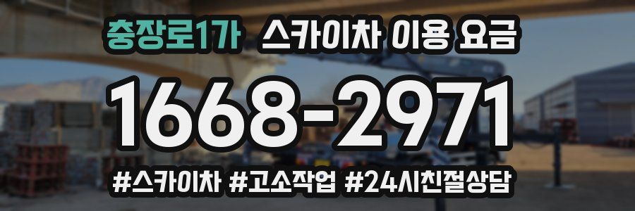 충장로1가 스카이차 이용 요금